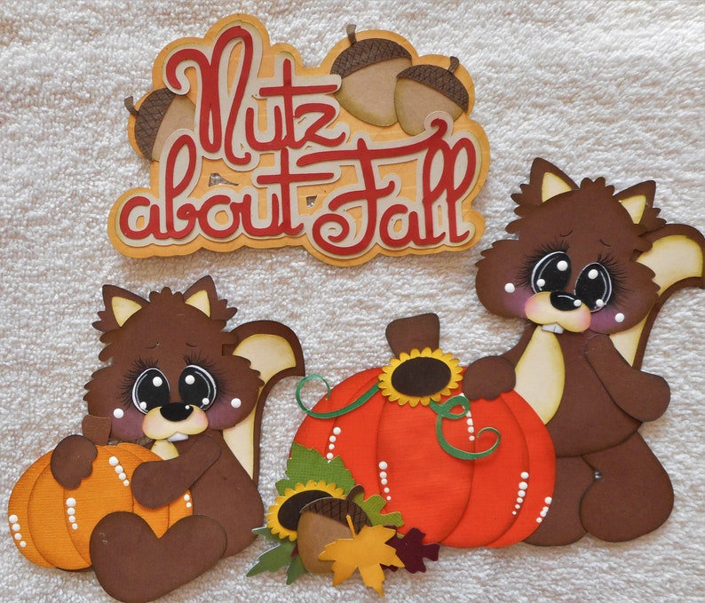 Fall Autumn Scrapbook Handmade Title For Cards Layouts Pages Etsy