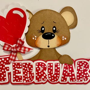 Valentine&#39;s Day Love scrapbook embellishment die cut
