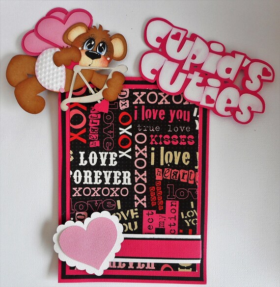 Valentine Cow & Title Die Cuts Embellishments Premade Paper Piecing Scrapbooking Valentine Cow & Title Die Cuts Embellishments Premade Paper Piecing Scrapbooking
