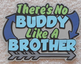 Brother Hand Pieced Title 4 Cards Scrapbook Pages Scrapbook Layouts Embellishment Die Cut