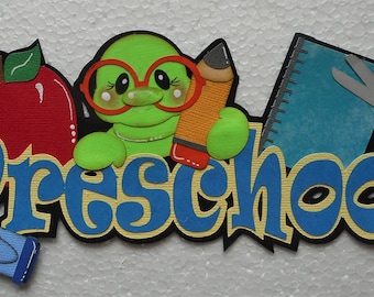 School Handmade Premade Scrapbook Paper Piecing Embellishment Die Cut 4 ...