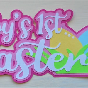Easter Premade Handmade  Paper Piecing Embellishment Die Cut for Cards Scrapbook Pages