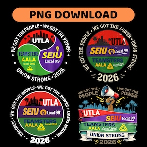Labour Movement UTLA SEIU AALA We Got The People Dames heren Png-download