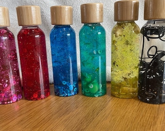 Bottiglie sensoriali di emozioni