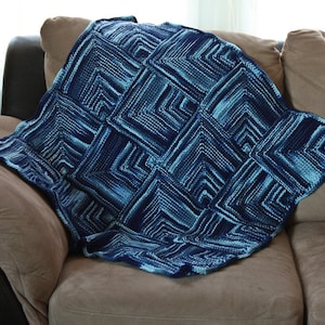 Mitre Square Knit Baby Blanket Pattern (PDF Pattern)