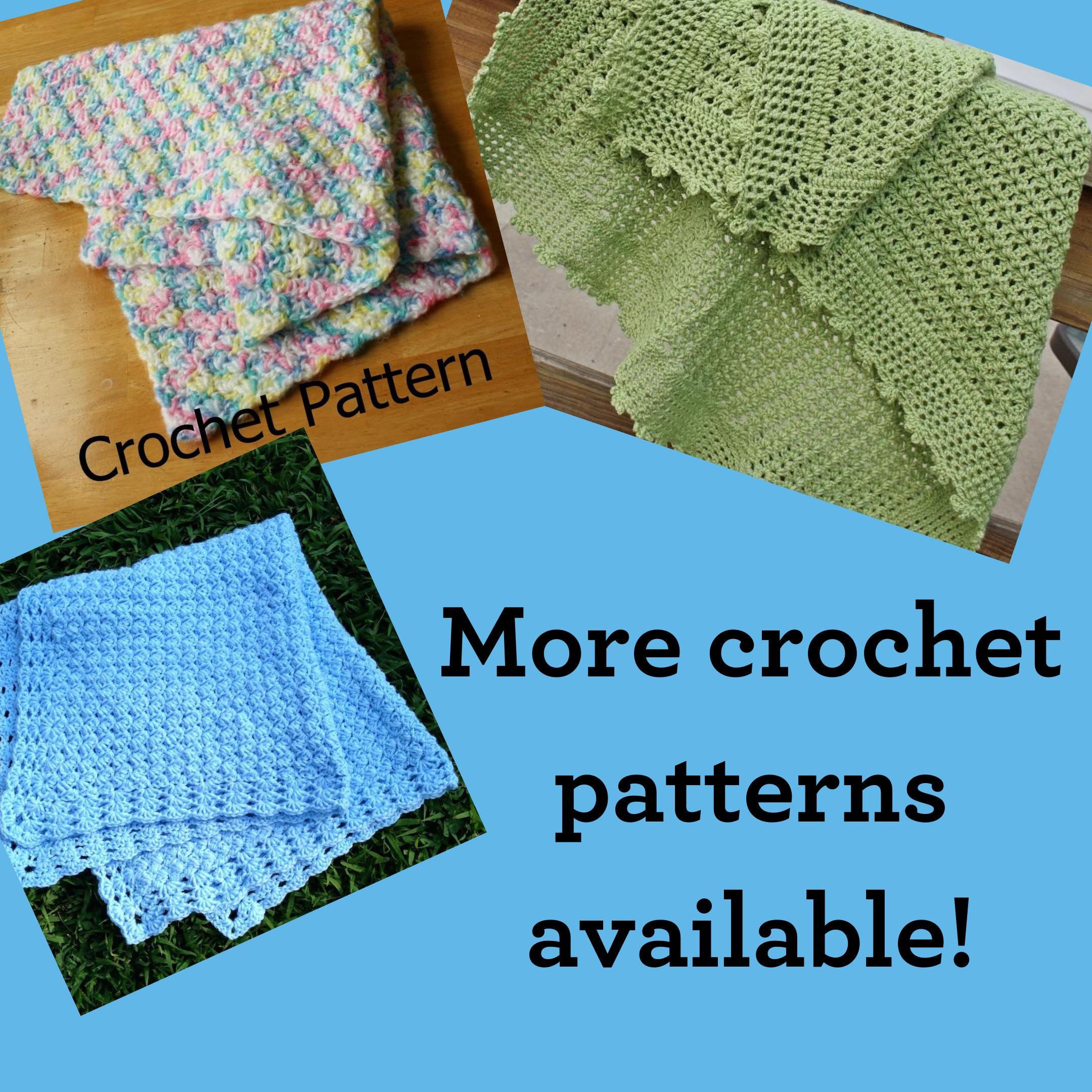 Easy Crochet Baby Blanket Pattern: Shell Stitch Afghan (PDF Pattern) - Etsy