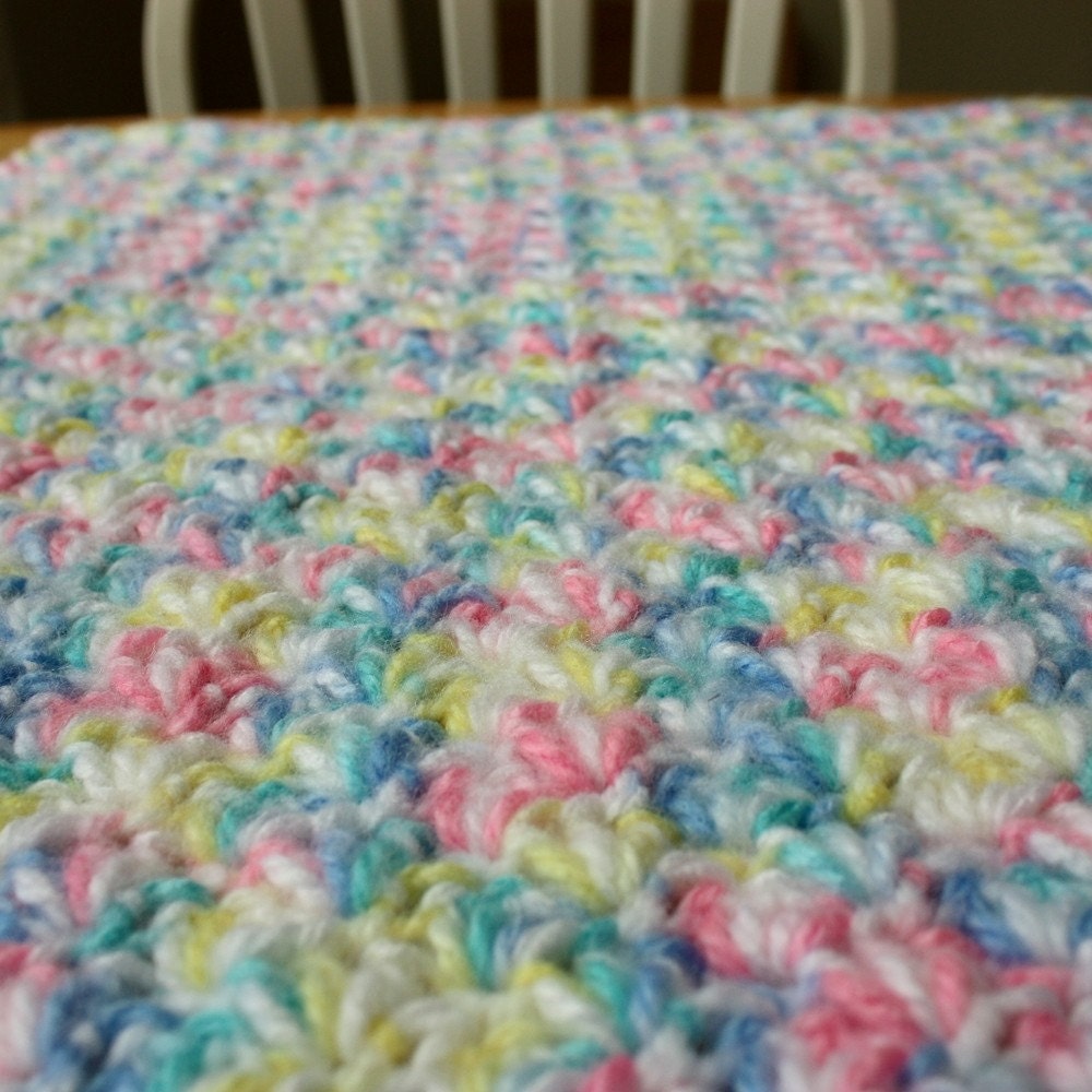 Easy Crochet Baby Blanket Pattern: Shell Stitch Afghan (PDF Pattern) - Etsy