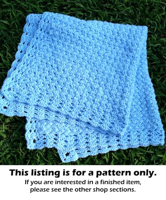 etsy crochet baby blanket