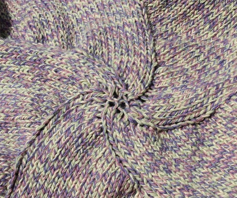 Baby blanket knit pattern, knit round baby blanket pattern, knit baby afghan pattern, knit blanket pattern, knit carseat blanket pattern image 2
