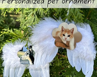 Custom Pet Ornament | Cat Memorial Gift or Dog Loss Gift