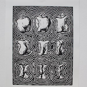 Hypnotic Apples Original Art Print