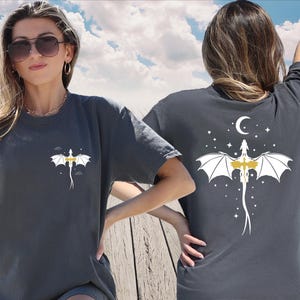 Comfort Colors Dragon Shirt, Fourth Wing Shirt, Violet Sorrengail,  Bookish Shirt, Xaden Riorson, Gifts For Readers, Fantasy Book Dragon
