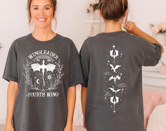 Wingleader Comfort Colors Shirt, Fourth Wing Tee, Dragon Rider TShirt