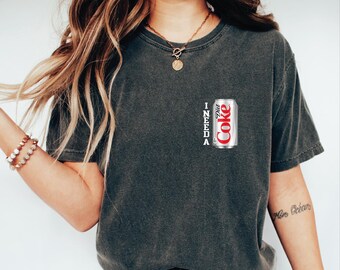 Diet Coke Lover Comfort Colors Shirt: Funny Soda-Themed Tee