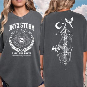Onyx Storm Comfort Colors Shirt: Fourth Wing Xaden Riorson Bookish Tee