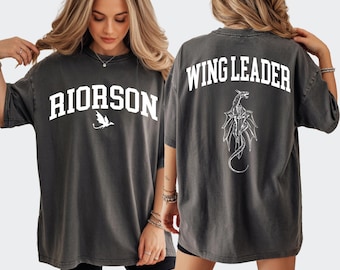 Riorson Wing Leader Shirt, Dragon Rider Tee, BookTok Apparel, Romantasy Book Gift