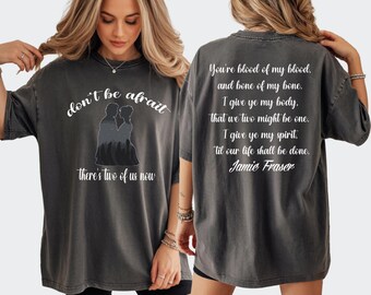 Comfort Colors Jamie and Claire T-Shirt: Sassenach North Carolina Tee