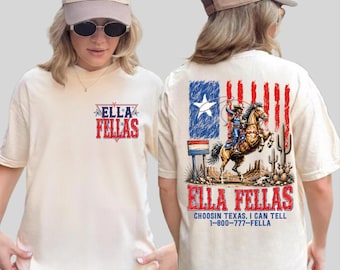 Ella Fellas  Shirt, Western Country Concert Tee,  Rodeo Music Fan Gift