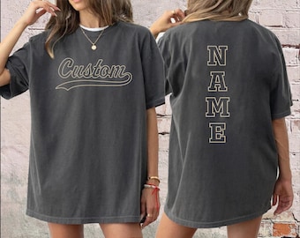 Custom Comfort Colors Team Shirt, Personalized Sport Mascot Tee