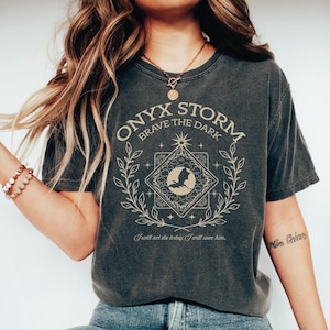 Onyx Storm Comfort Colors Shirt: Fourth Wing Xaden Riorson Bookish Tee
