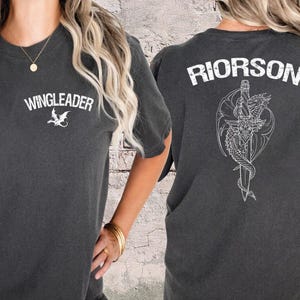 Xaden Riorson Wingleader Shirt, Comfort Colors Fourth Wing Merchs, Bookish Shirt, Booktok Onyx Storm Reader T Shirt