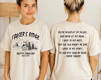 Fraser's Ridge Comfort Colors T-Shirt, North Carolina Tee