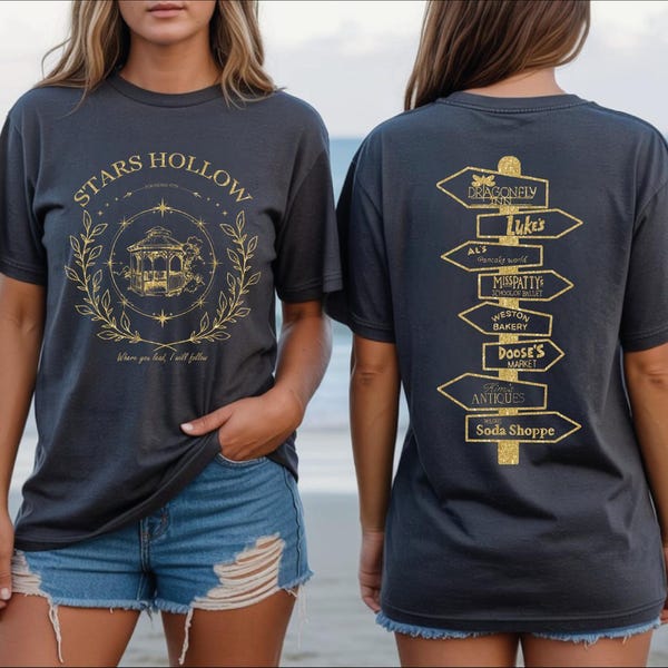 Luke's Diner Comfort Colors T-Shirt: Stars Hollow TV Show Fan Gift