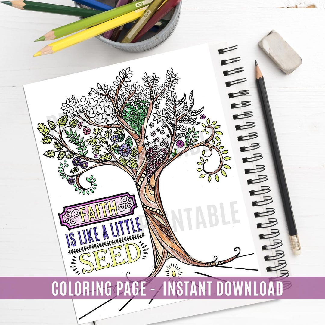 Faith is Like a Little Seed - Printable Coloring Page - the Church of ...