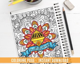 Cosas pequeñas y sencillas Liahona - Página para colorear imprimible - La Iglesia de Jesucristo de los Santos de los Últimos Días