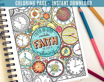 La fe en Dios incluye la fe en el tiempo de Dios Neal A Maxwell - Página para colorear imprimible - La Iglesia de Jesucristo de los Santos de los Últimos Días