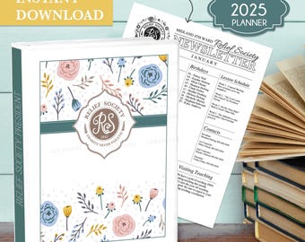 Calendario de planificación de la Sociedad de Socorro 2025 - Descarga instantánea - Imprimible