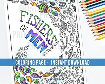 Pescadores de hombres - Página para colorear imprimible - La Iglesia de Jesucristo de los Santos de los Últimos Días