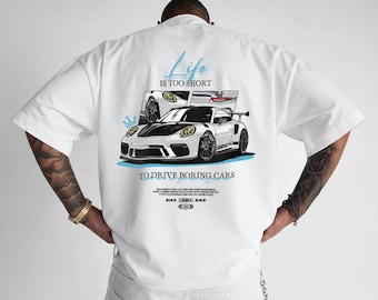 Diseño de camiseta Porsche GT3 / Gráfico de coche de carreras (Descarga digital)