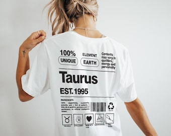Diseño de camiseta urbana del signo Tauro (descarga digital)