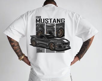 Diseño de camiseta del Ford Mustang Dark Horse / Arte de muscle car (descarga digital)