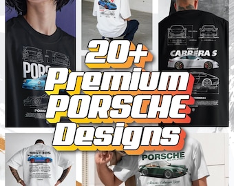 Porsche Design Bundle Vol.2 PNG | Luxury Sports Car Graphics (300 DPI)