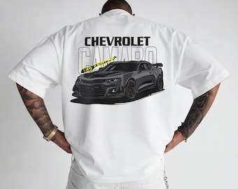 Chevrolet Camaro T-Shirt Design | Black Muscle Car Graphic (Digital Download)