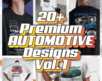 Paquete de diseño de más de 20 coches, vol. 1: Gráficos de lujo, alto rendimiento y potencia (descarga digital)