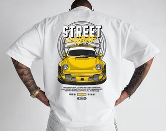 Porsche Digital Download | Urban Streetwear Car Art | T-Shirt & Poster Design