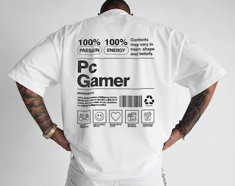 PC Gamer Print Design | Gaming Lifestyle T-Shirt Artwork | Digital Gamer Graphic for Apparel
