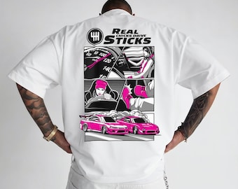 Diseño de camiseta de coche para niñas / Arte automotriz con estilo / Gráfico de coche para mujeres / Impresión digital premium