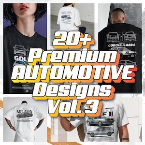Paquete de diseño de más de 20 coches, vol. 3: Gráficos de lujo, alto rendimiento y potencia (descarga digital)