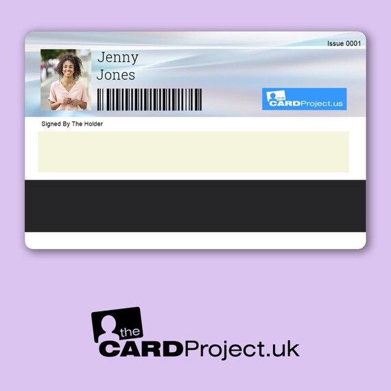 Photo ID Card, Personalized With Name, Date of Birth, and