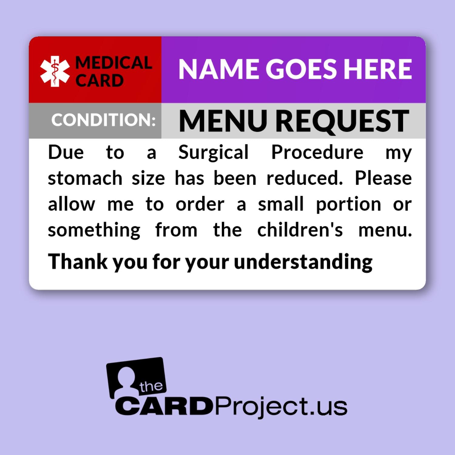 gastric sleeve id card Amazon.com: My Identity Doctor main image 1