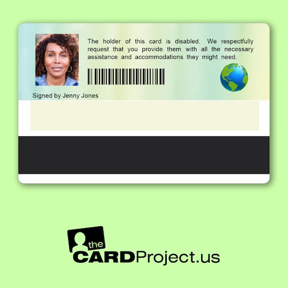 International Disability Identification Card | Double-sided Hidden