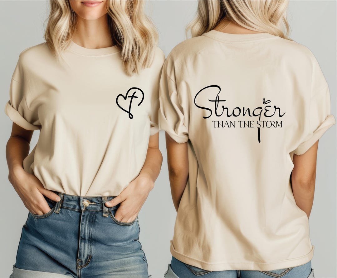 Comfort Colors Stronger Than the Storm Shirt, Boho Self Care T-shirt ...