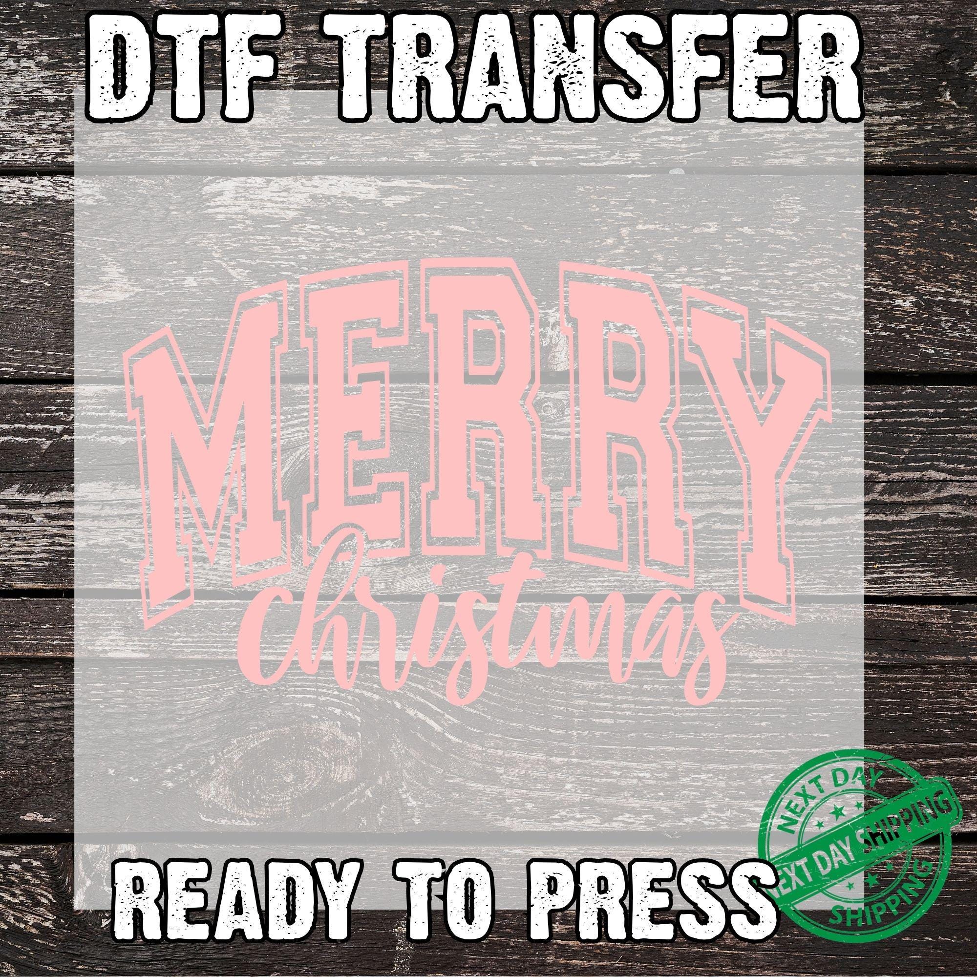 Merry Christmas Tree DTF Transfers, Merry Christmas Ready to press, Ready For Press Heat Transfers, Christmas DTF Print, Christmas Tree