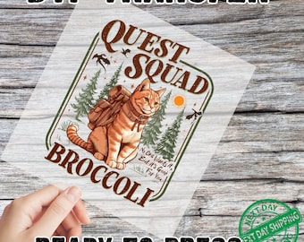 Quest Squad Broccoli DTF Transfer, Cat Bookish Dtf, Fourth Wing Basgiath Heat Press Transfer, Onyx Storm DTF, Dragon Rider Ready to Press
