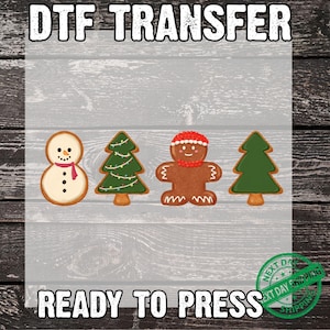 Christmas Baking Crew Dtf Transfers, Cookie Shirt, Ready To Press, New Year DTF Print, Retro Cute High Quality Prints, Winter Gifts DTF