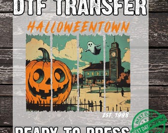 Halloweentown DTF Transfer, Pumpkin Season DTF Print, Retro Halloweentown Ready to Press, Halloween DTF Print, Halloweentown University Dtf
